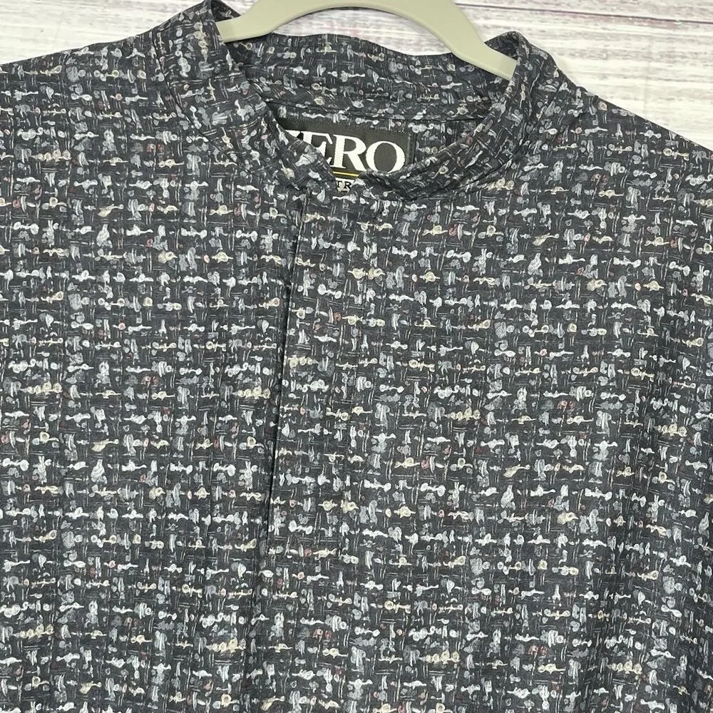 VTG Zero Restriction 1/4 Snap Golf Jacket Mens XL Windshirt Pullover AOP USA